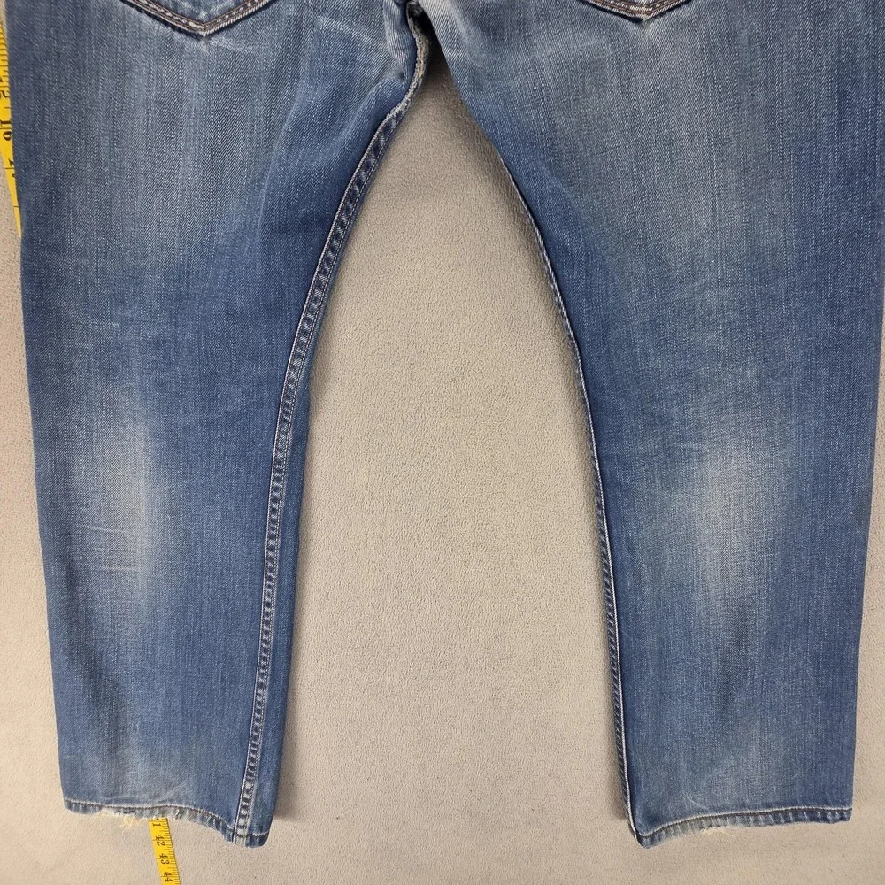 Vintage Levis 506 Jeans Mens Blue Standard Engineered Flap Pockets Fits 32x28